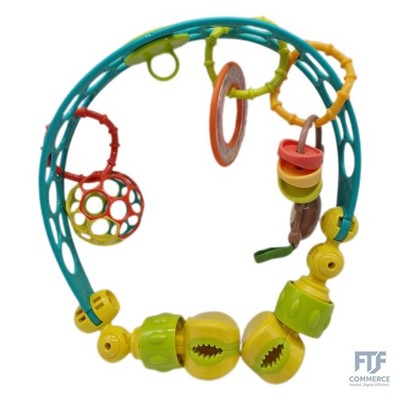 Bright Starts Oball, Spielbogen für den Kinderwagen aus flexiblem, festem Oball-