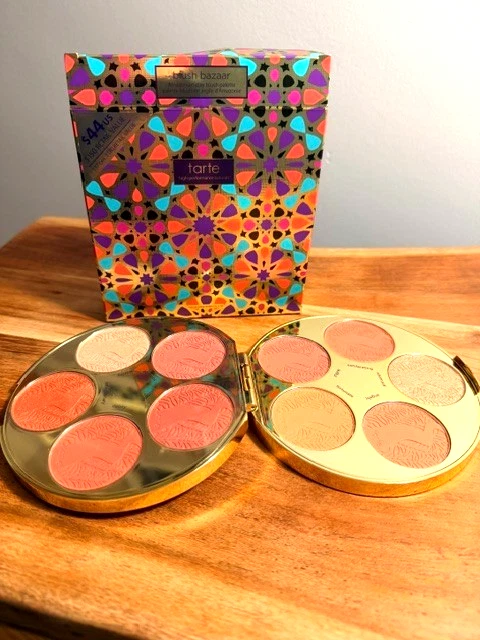 TARTE Blush Bazaar Amazonian Clay Blush Platte! $150 Value! 10 SHADES! *RARE*