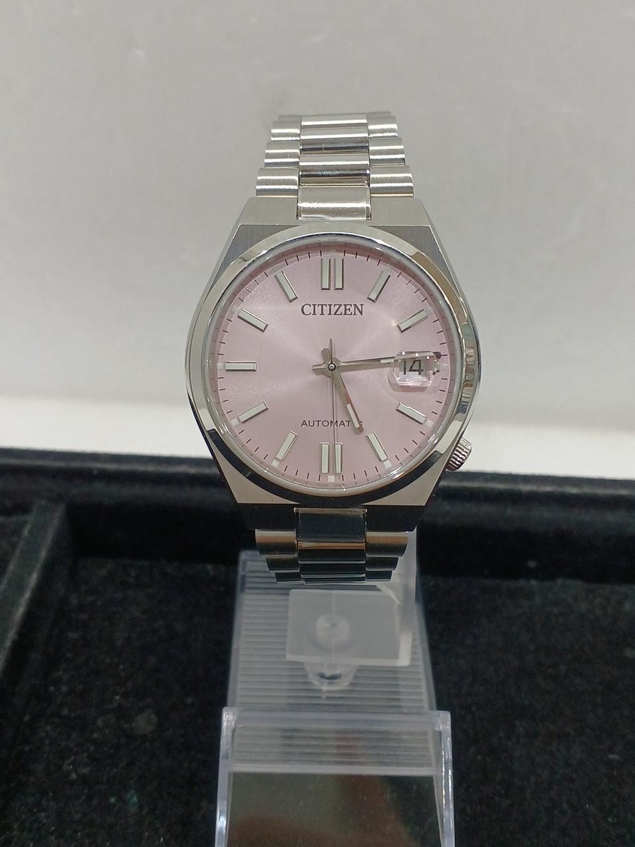 Citizen NJ0200-50Z Date Stainless Steel Pink Silver Round