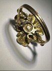 Antique 1800's European 14K+ Filigree Floral Ring Sz 6.25 Read DESCR — photo 6