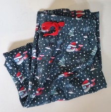 VINEYARD VINES Children  s Christmas Pajama Pants Sz S 7-8 Charcoal Whale Print
