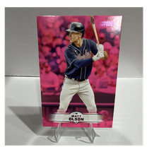 Topps 2025 Stadium Club Pink Foil Matt Olson #5 Atlanta Braves Baseball