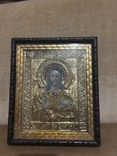 Cristo Pantocratore, XIX secolo icona russa, Cristo Pantocratore kiot