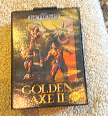Golden Axe II Sega Genesis AUTHENTIC BOX  and manual / CASE ONLY - no game