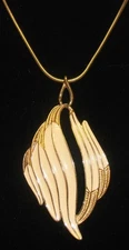TRIFARI Large Ivory Leaf Necklace with Matching Bracelet
