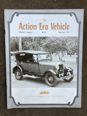 Original Vintage May-June 1975 Action Era Vehicle Historically Auto Book 32 pgs