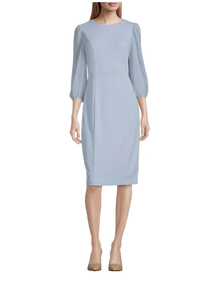 sachin and babi light blue dress Donna Morgan Chiffon Formal Dresses for Women for sale main image 1