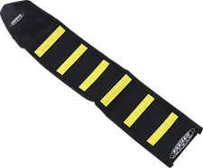 SDG 95939YK 6-Ribbed Seat Cover with Yellow Ribs and Black Top for Enhanced Grip
