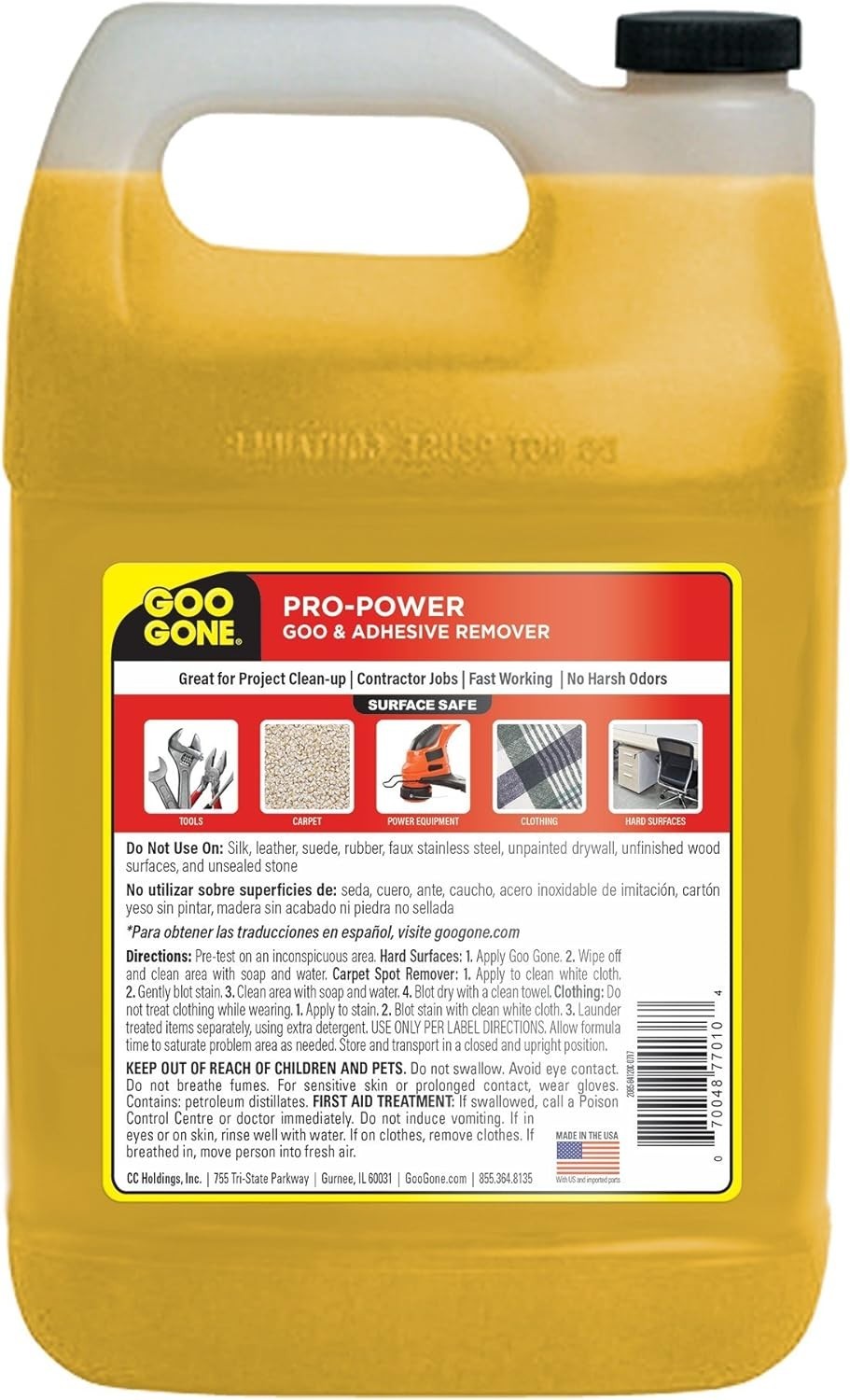 Adhesive Remover - Silicone Caulk, Glue, Grease - 128 oz