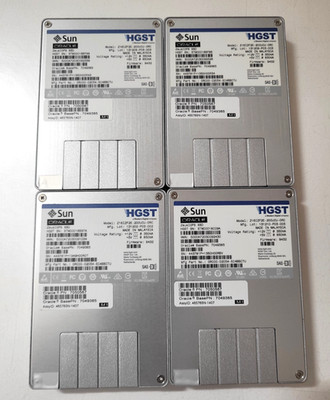 Lot! (4) Sun Oracle 200GB SAS SSD Drives Tested & Wiped Z16IZF2E-200UCU-ORC
