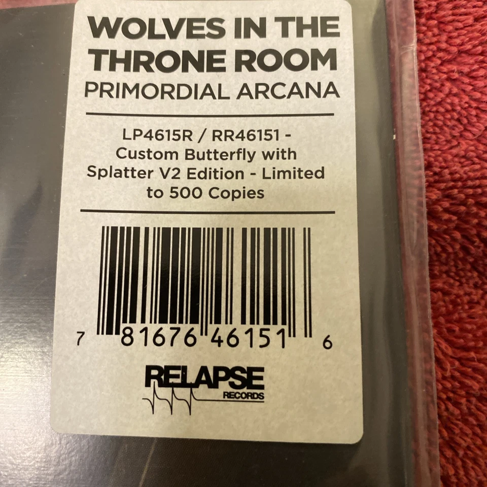 Wolves In The Throne Room Lp Primordial Arcana - Custom Butterfly With Splatter - Image 2 of 4