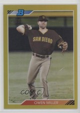 2020 Bowman Heritage Chrome Prospects Gold Refractor 10/50 Owen Miller 0e4z