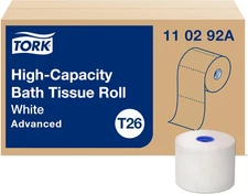 High-Capacity Toilet Paper Roll White T26, Advanced, 2-Ply, 36 X 1000 Sheets, 11