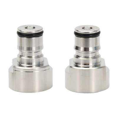 2 Stück Keg Dispenser Ball Lock Keg Kupplung Adapter Edelstahl Zapfkopf