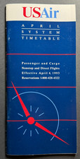 USAir System Timetable Effective April 4, 1993