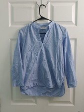 Everlane Popover Tunic Light Blue Preppy Top Lightweight Women's Size 0