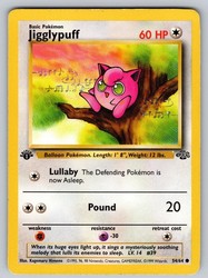 Jigglypuff 54/64 Jungle 1st Edition Common