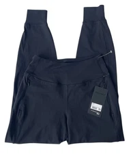 90 Degree By Reflex Black Interlock Greenwich Jogger Pockets Ladies Size XS NWT