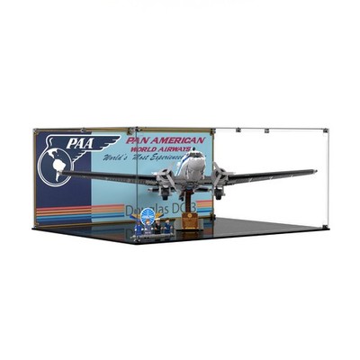 BRICK IN IT Vitrine für LEGO Icons Douglas DC-3 PAN AM Airliner 11378