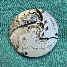 Elgin National Watch Company Pocket Watch Movement 42.4mm Movement