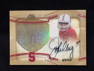 JOHN ELWAY 2013 UPPER DECK EXQUISITE COLLECTION SIGNATURE AUTO JERSEY # 7/25