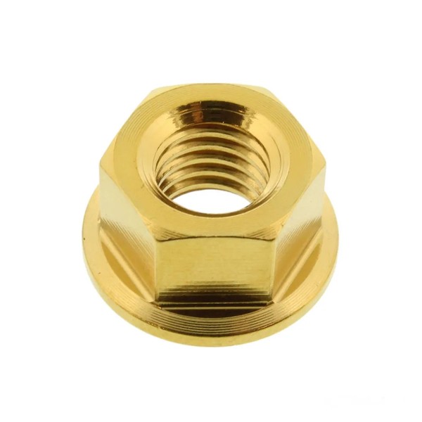 Mutter Kettenrad M8X1.25Mm Edelstahl V4A Gold FüR Suzuki RM 80X 1983-1995-image