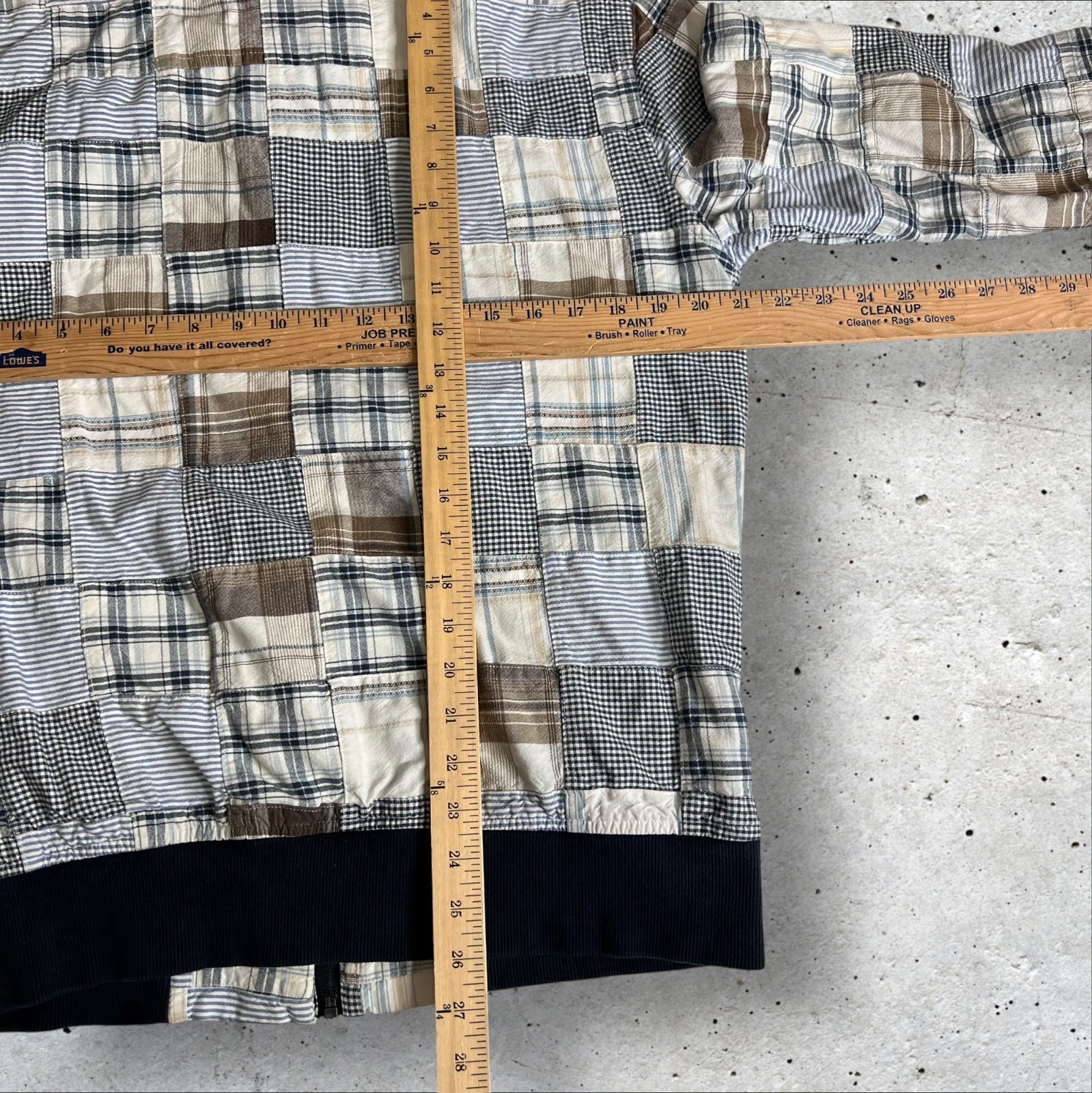 Zoo York Patchwork Full Zip Jacket Size L - image 7