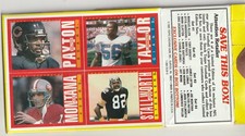 1985 topps football complete uncut box bottom You choose AG25- Open to Offers