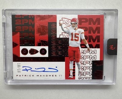 2025 Panini Authentically Mahomes 2PM Auto Ruby /10 Patrick Mahomes II Chiefs