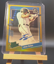 2023 Optic Rated Prospect RPS-JS Jose Salas Gold Auto 10  /10  Book End