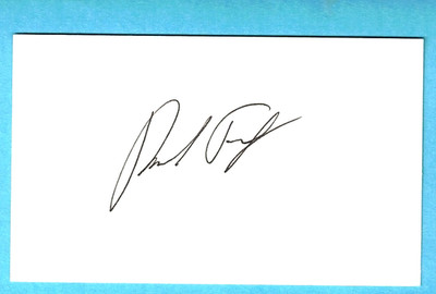 Dave Frost Autograph Index Card MLB 1977-82 Angels OV510