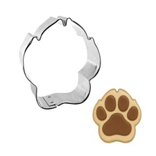 Dog Bear Paw Cookie Cutter 3'' Puppy Treats Metal Pet Animal Shelter