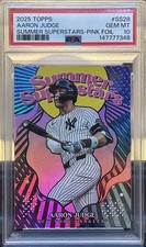 2025 Topps Series 2 - Summer Superstars Aaron Judge #SS-28 Pink Foil