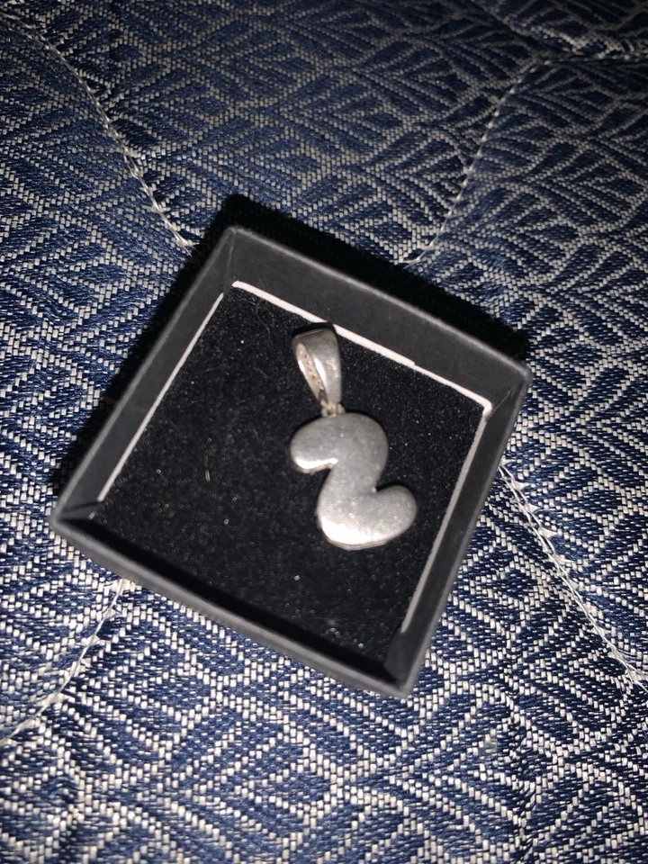 Colgante de Mossanita de Plata 925 Italiana Letra S Brilla Super Duro 🔥 Foto 4 de 4