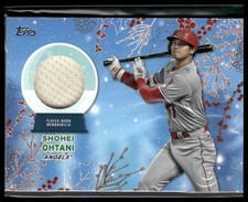 2023 Topps Holiday #RC-SO Shohei Ohtani Relics Red Metallic #/25 (i16822)