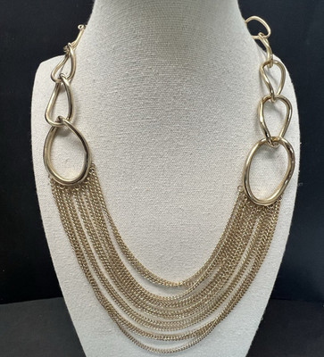 NEW The Limited Chain Necklace Multi strand links gold-tone NEW Statement $34.90