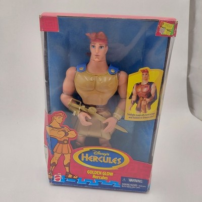 Mattel Disney Hercules Golden Glow Action Figure 17112 Circa 1996 90s Kids Movie