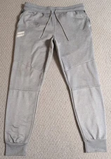 Hurley Mens Large Grey 100% Polyester Pants With Drawstring 24