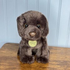 Miyoni By Aurora Chocolate Lab Puppy 8 Realistic Plush Stuffed Dog Brown