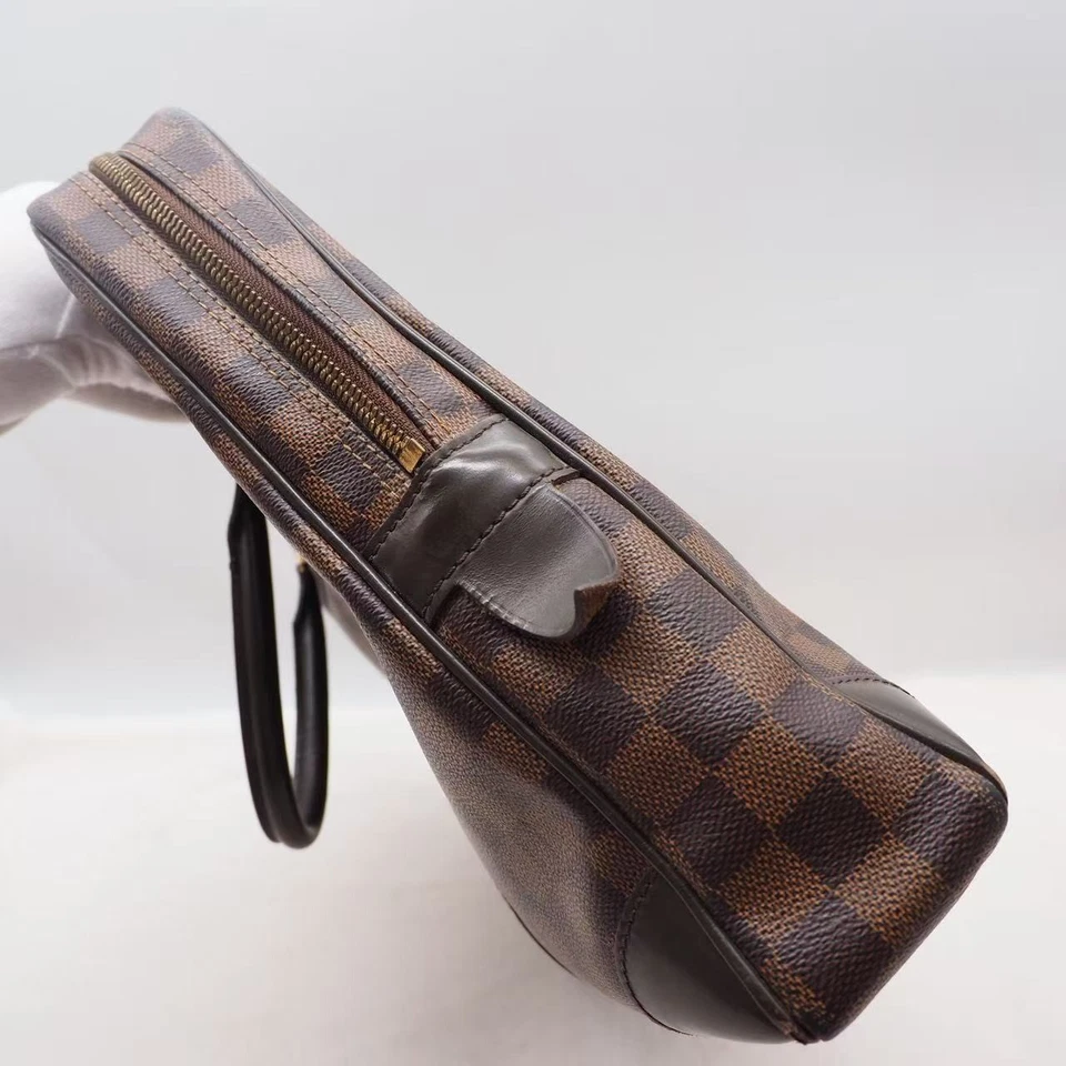 Maletín de negocios Louis Vuitton Damier Level Porte-Document Voyage marrón PVC P Foto 4 de 4