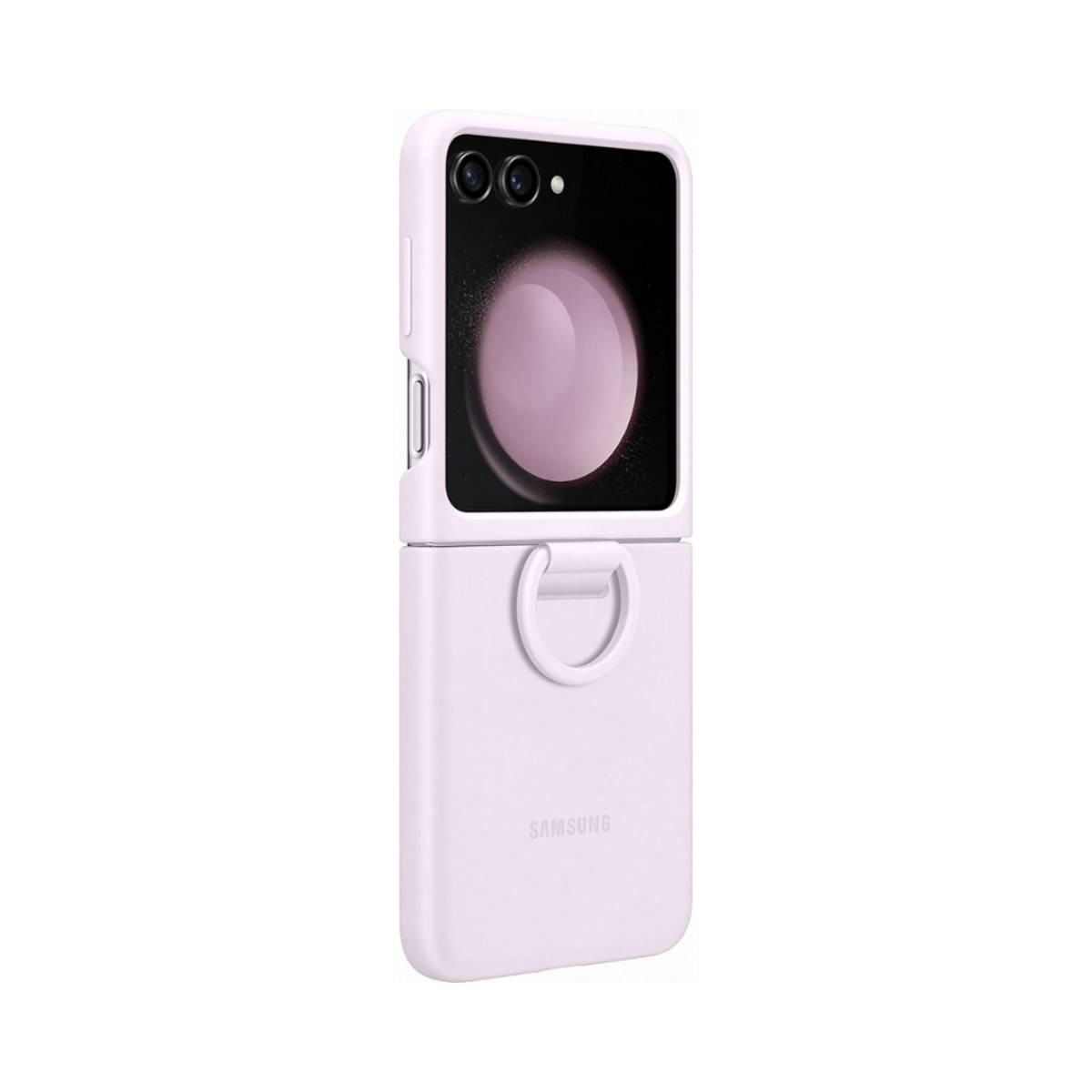 Coque Samsung Galaxy Z Flip 5 lavande protection antichoc avec anneau rigide
