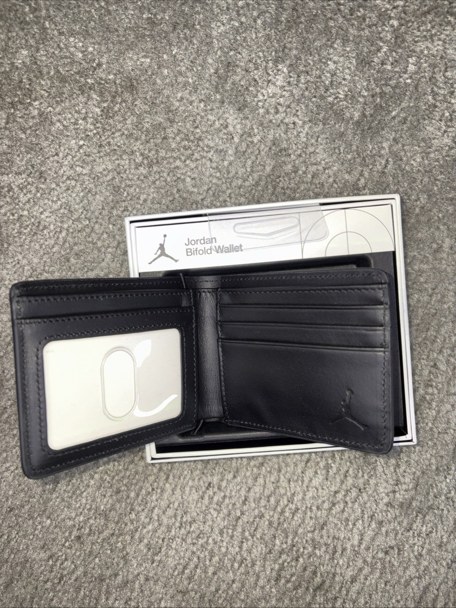 New Jordan Jumpman Ingot Bifold Wallet Men's Black Style MA0819