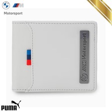 BMW M Motorsport Classic Bi-Fold Wallet Metal Logo Light Gray - Puma Original