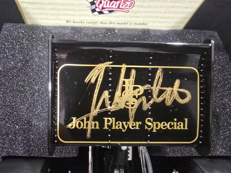 QUARTZO #18280 1972 CAMPEÓN DEL MUNDO DE F1 E. FITTIPALDI LOTUS 72D - ¡FIRMADO! Foto 4 de 4