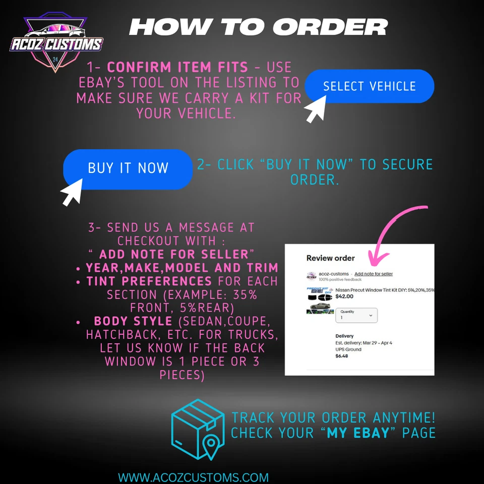 Тонированная оконная пленка PreCut для моделей Acura все стороны + задняя часть 5%, 20%, 35% - Изображение 3 из 4