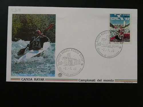 canoe kayak world cup FDC Italy 1993