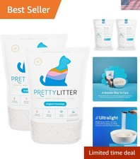 Advanced Unscented Cat Litter - 2 Pack of 6 lbs Silica Crystals for Odor Control
