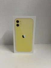 Apple iPhone 11 Yellow EMPTY BOX ONLY & Ejector  Great Shape Gag Gift Or Storage
