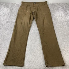 Brixton Choice Pants Men's 36x34 Brown Regular Fit Casual Chino