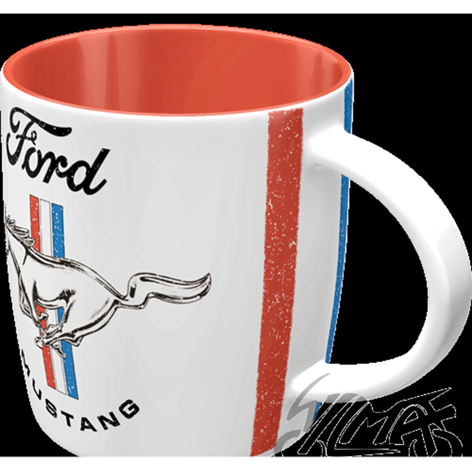 Mug Mustang Horse & Stripes en porcelaine fine avec finition vernie 43065